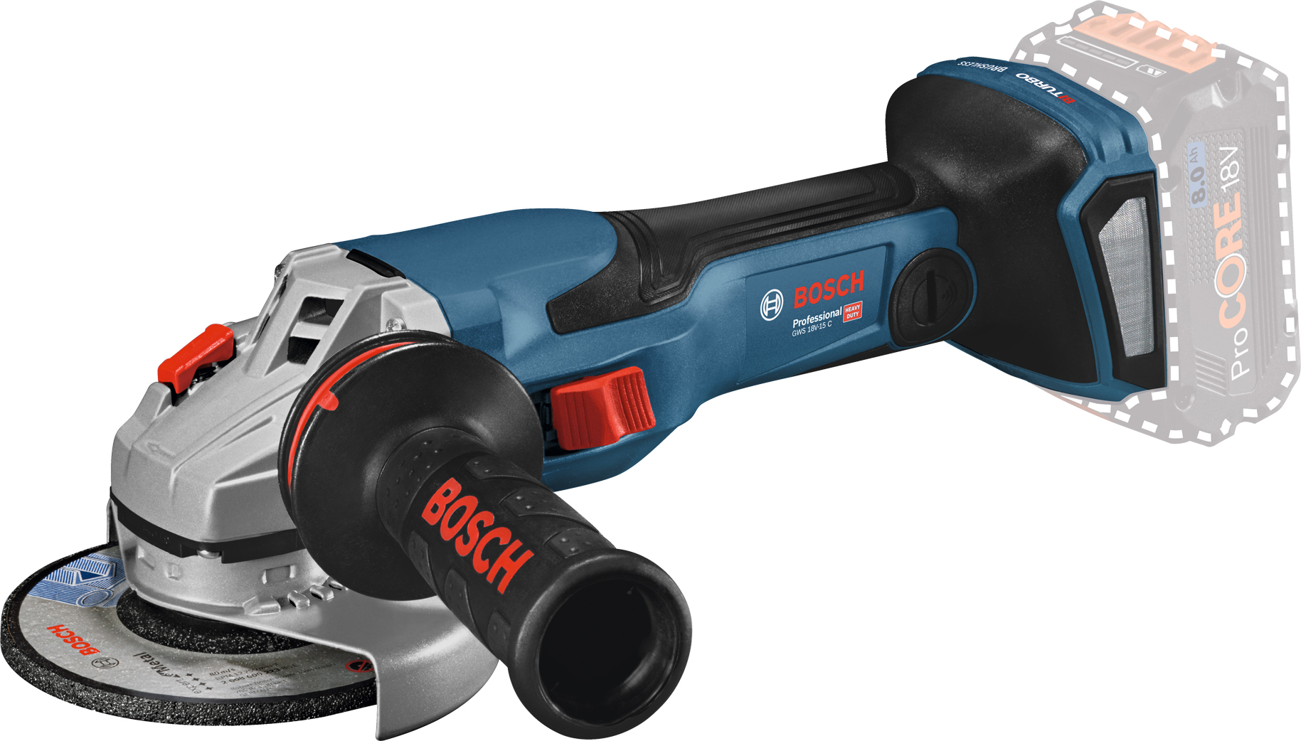 Bosch Professional(ボッシュ) 180mmディスクグラインダー GWS20-180 青-