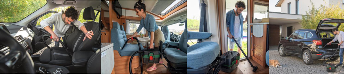 コードレスクリーナー「ADVAC 118H(本体のみ)」の使用シーン:自動車やキャンピングカー車内