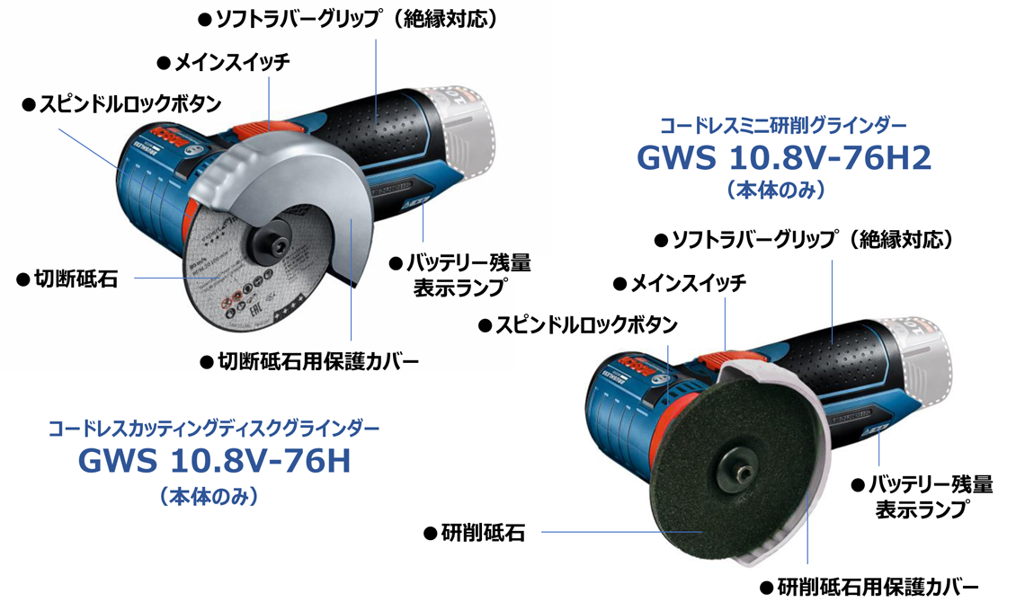 ちょっと使いや狭い場所などの作業に便利！軽量＆コンパクトな2タイプ