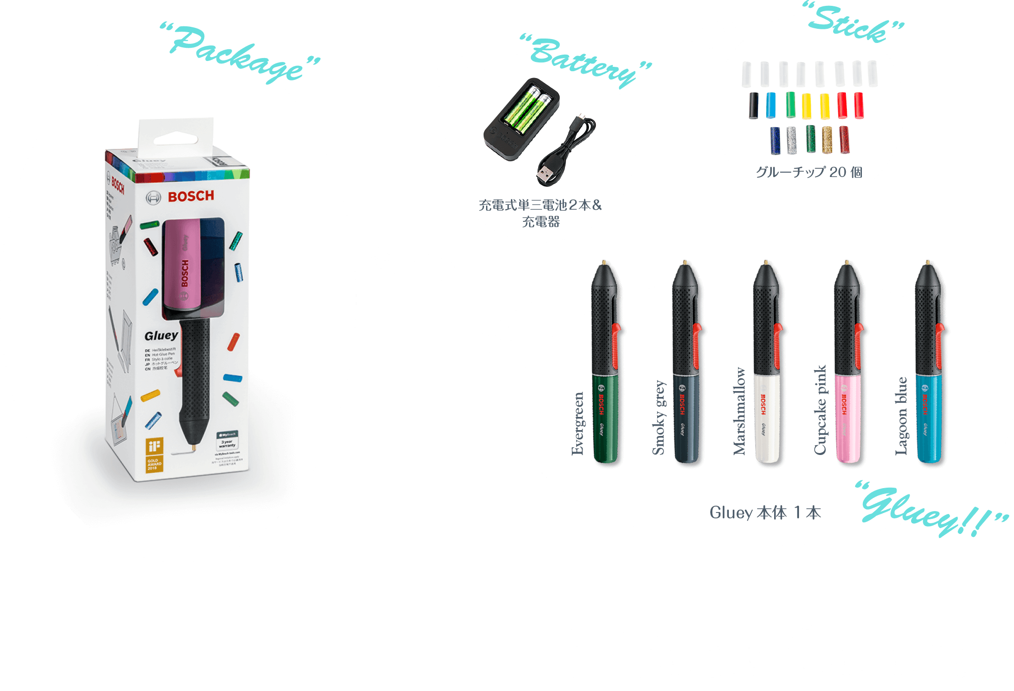 ポップなボディカラー全5色